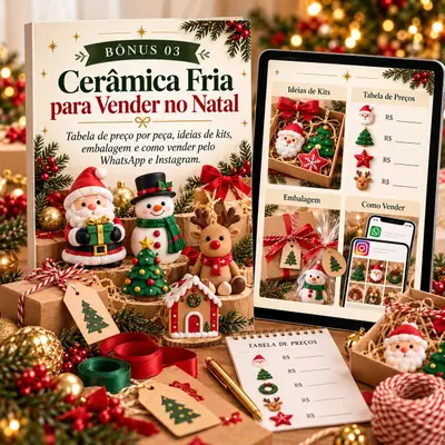 Bônus 3: Cerâmica Fria para Vender no Natal